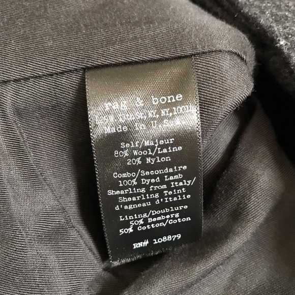 Rag & bone bowery wool blend jacket size 2 - Picture 7 of 8